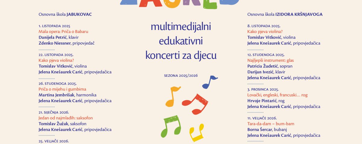 Glazbeni poučak Zagreb 2025-2026 - HDGU